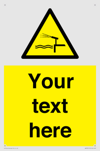 Custom warning water cannon